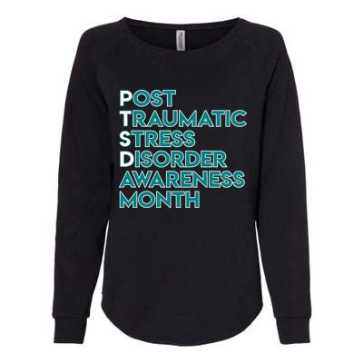 Ptsd Postgifttraumatic Stress Disorder Awareness Month Gift Womens California Wash Sweatshirt