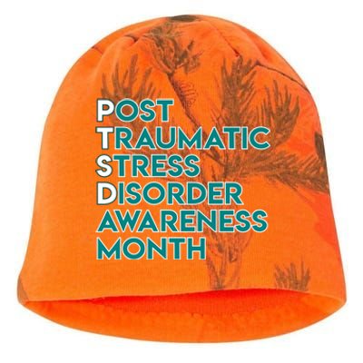 Ptsd Postgifttraumatic Stress Disorder Awareness Month Gift Kati - Camo Knit Beanie