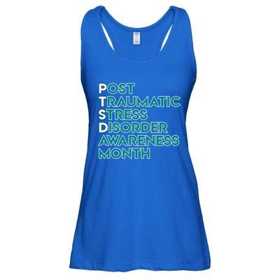 Ptsd Postgifttraumatic Stress Disorder Awareness Month Gift Ladies Essential Flowy Tank