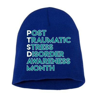 Ptsd Postgifttraumatic Stress Disorder Awareness Month Gift Short Acrylic Beanie