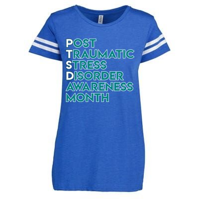 Ptsd Postgifttraumatic Stress Disorder Awareness Month Gift Enza Ladies Jersey Football T-Shirt