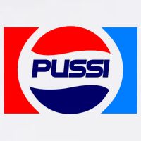 Pussi Parody Spoof Logo Offensive Visor
