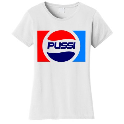 Pussi Parody Spoof Logo Offensive Women's T-Shirt