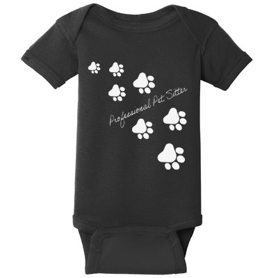 Professional Pet Sitter Paws Baby Bodysuit