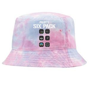 Pilot Pilot´s Six Pack Uniform Funny Gift Cute Gift Tie-Dyed Bucket Hat