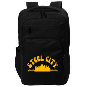 Pittsburgh Pennsylvania Sl City Skyline Bridges Retro Impact Tech Backpack