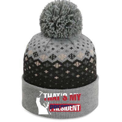 Patriotic Presidential Support Graphic The Baniff Cuffed Pom Beanie