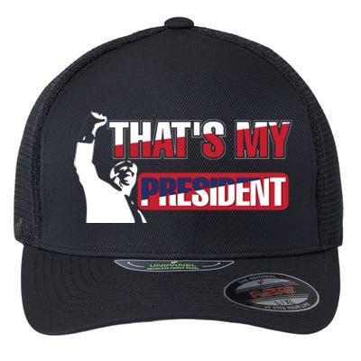 Patriotic Presidential Support Graphic Flexfit Unipanel Trucker Cap