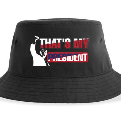 Patriotic Presidential Support Graphic Sustainable Bucket Hat