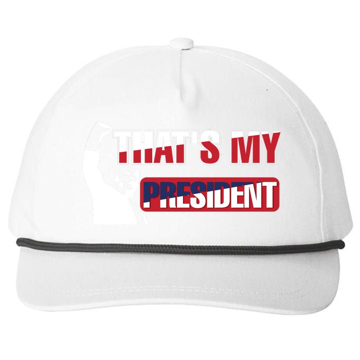 Patriotic Presidential Support Graphic Snapback Five-Panel Rope Hat