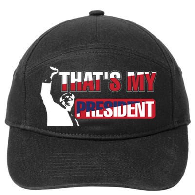 Patriotic Presidential Support Graphic 7-Panel Snapback Hat