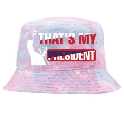 Patriotic Presidential Support Graphic Tie-Dyed Bucket Hat