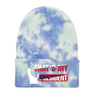 Patriotic Presidential Support Graphic Tie Dye 12in Knit Beanie