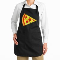 Pizza Pie & Slice Dad And Son Matching Pizza Father's Day Full-Length Apron With Pockets
