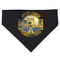 Pittsburgh Pennsylvania Sl City Skyline Photography 412 USA-Made Doggie Bandana