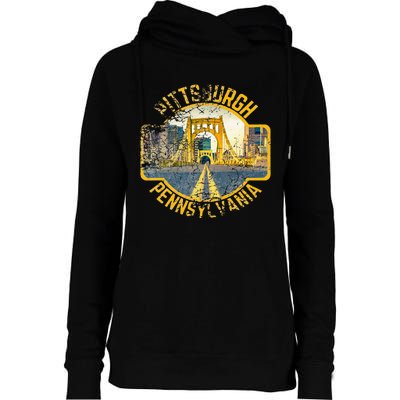 Pittsburgh Pennsylvania Sl City Skyline Photography 412 Womens Funnel Neck Pullover Hood