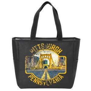 Pittsburgh Pennsylvania Sl City Skyline Photography 412 Zip Tote Bag