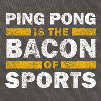 Ping Pong Saying Funny Ping Pong Is The Bacon Of Sports Cotton Canvas Backpack