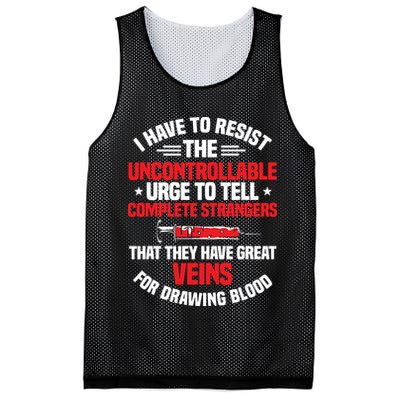 Phlebotomy Phlebotomist Syringe Needle Medical Technician Mesh Reversible Basketball Jersey Tank