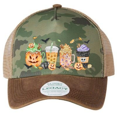 Plaid Pumpkin Spice Hello Fall Autumn Thanksgiving Legacy Tie Dye Trucker Hat