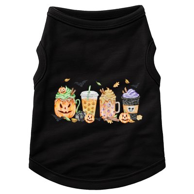 Plaid Pumpkin Spice Hello Fall Autumn Thanksgiving Doggie Tank