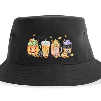 Plaid Pumpkin Spice Hello Fall Autumn Thanksgiving Sustainable Bucket Hat