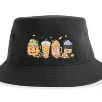 Plaid Pumpkin Spice Hello Fall Autumn Thanksgiving Sustainable Bucket Hat