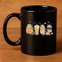 Plaid Pumpkin Spice Hello Fall Autumn Thanksgiving 11oz C Handle Ceramic Mug