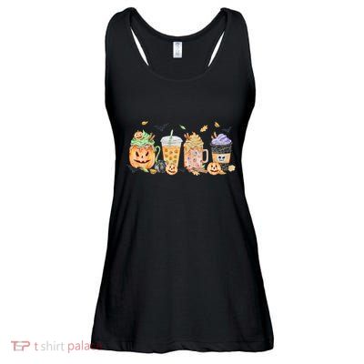 Plaid Pumpkin Spice Hello Fall Autumn Thanksgiving Ladies Essential Flowy Tank