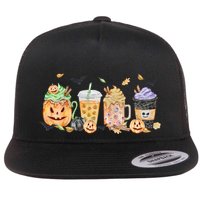 Plaid Pumpkin Spice Hello Fall Autumn Thanksgiving Flatbill Hat
