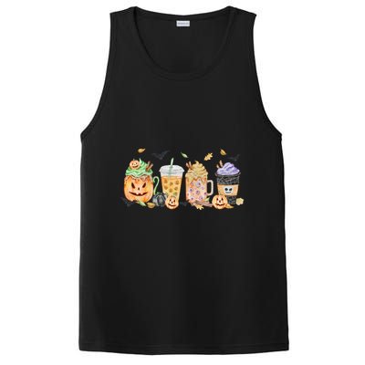 Plaid Pumpkin Spice Hello Fall Autumn Thanksgiving PosiCharge Competitor Tank