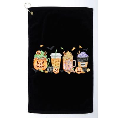 Plaid Pumpkin Spice Hello Fall Autumn Thanksgiving Platinum Collection Golf Towel