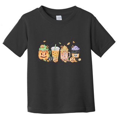 Plaid Pumpkin Spice Hello Fall Autumn Thanksgiving Toddler T-Shirt