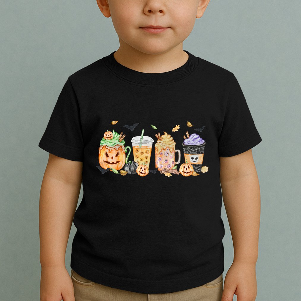 Plaid Pumpkin Spice Hello Fall Autumn Thanksgiving Toddler T-Shirt