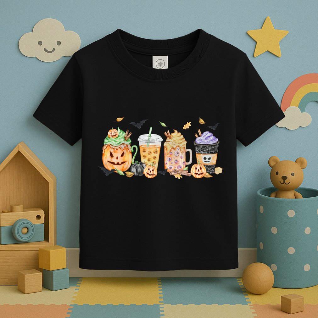 Plaid Pumpkin Spice Hello Fall Autumn Thanksgiving Toddler T-Shirt