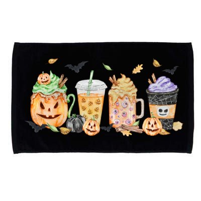 Plaid Pumpkin Spice Hello Fall Autumn Thanksgiving Microfiber Hand Towel