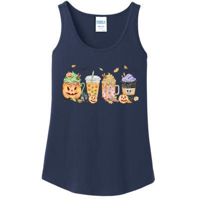 Plaid Pumpkin Spice Hello Fall Autumn Thanksgiving Ladies Essential Tank