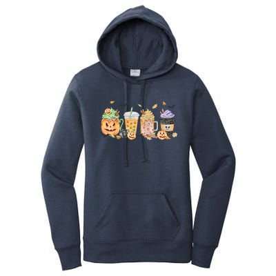 Plaid Pumpkin Spice Hello Fall Autumn Thanksgiving Women's Pullover Hoodie