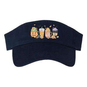 Plaid Pumpkin Spice Hello Fall Autumn Thanksgiving Valucap Bio-Washed Visor