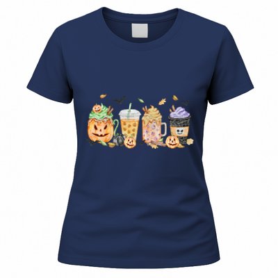 Plaid Pumpkin Spice Hello Fall Autumn Thanksgiving Women's T-Shirt