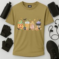Plaid Pumpkin Spice Hello Fall Autumn Thanksgiving Performance Shirt