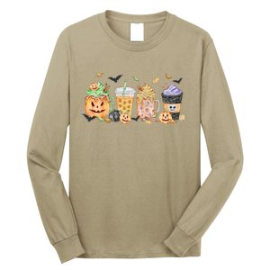 Plaid Pumpkin Spice Hello Fall Autumn Thanksgiving Long Sleeve Shirt