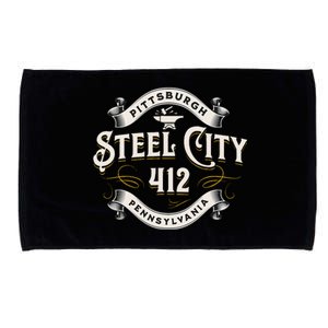 Pittsburgh Pennsylvania Steel City 412 Home Microfiber Hand Towel