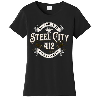 Pittsburgh Pennsylvania Steel City 412 Home Women's T-Shirt