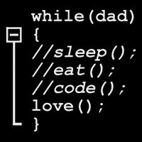 Programmer Papa Sleep, Eat, Code Funny Father's Day Flat Bill Trucker Hat
