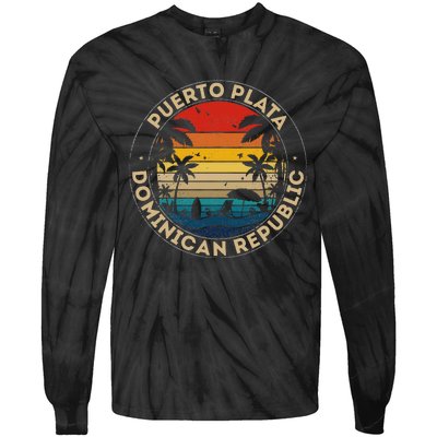 Puerto Plata Souvenir Dominican Republic Reminder Tie-Dye Long Sleeve Shirt