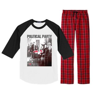 Political Party Shades & Red Cups Funny Political Raglan Sleeve Pajama Set