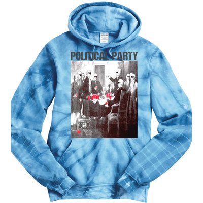 Political Party Shades & Red Cups Funny Political Tie Dye Hoodie