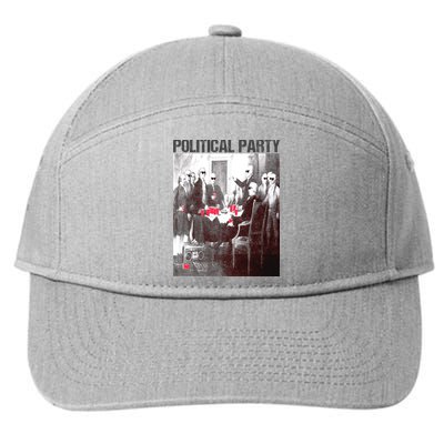 Political Party Shades & Red Cups Funny Political 7-Panel Snapback Hat