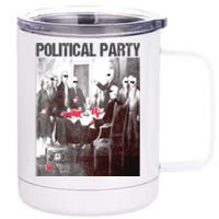 Political Party Shades & Red Cups Funny Political 12 oz Stainless Steel Tumbler Cup